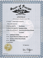 certified copy of Marriage certificate und apostille aus Las Vegas vom clark county register's office und vom secretary of state für die Vorlage beim Standesamt bestellen